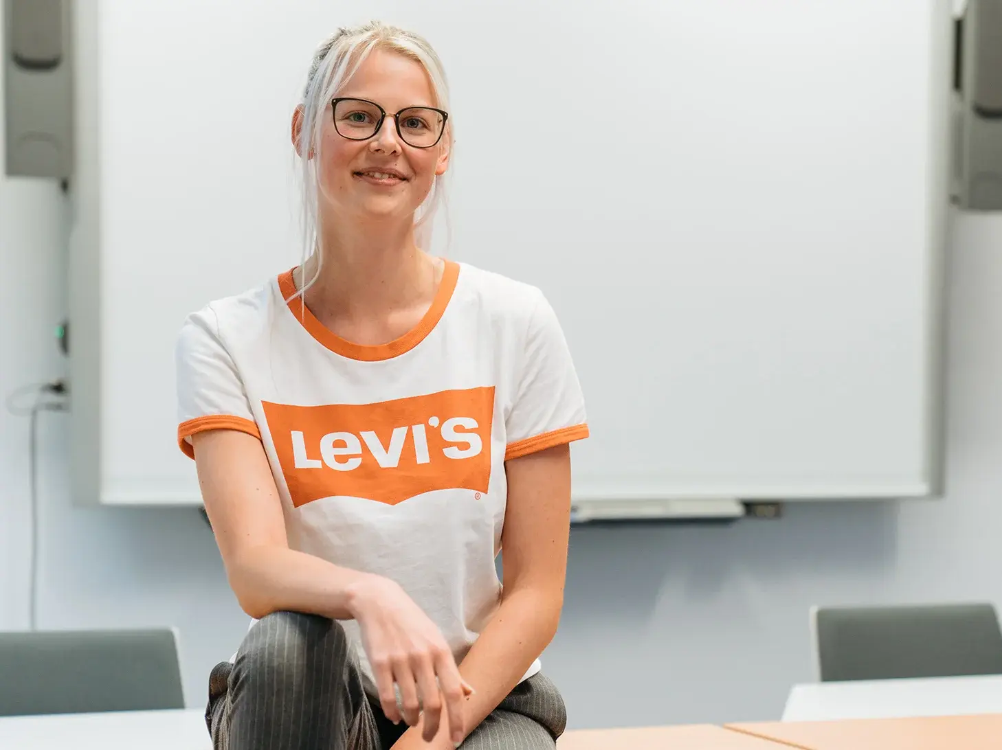 Studentin des Technik-Studiengangs