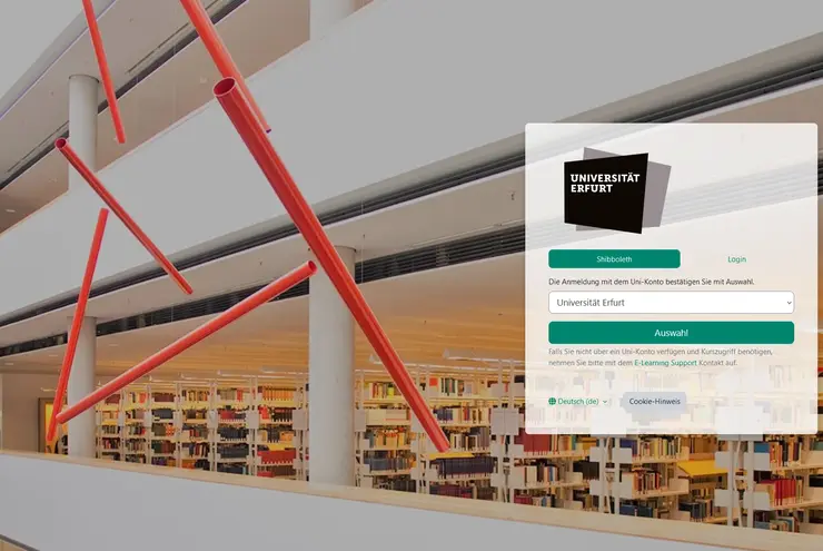 Screenshot Moodle