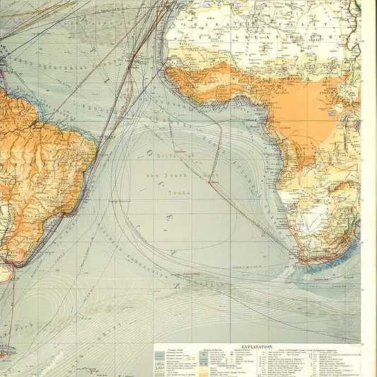 Karte Chart of the World